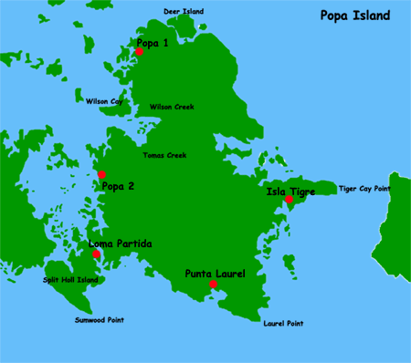 Popa Island, Bocas del Toro